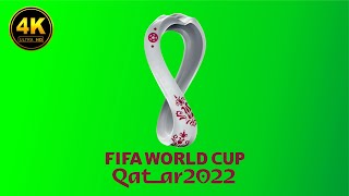 Logo FIFA World Cup Qatar 2022 Green Screen 4K 60FPS [upl. by Alesig]