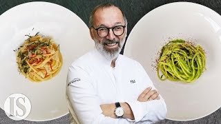 Aglio e olio originale vs gourmet con Norbert Niederkofler  AlpiNN [upl. by Welles]