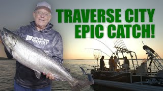 Unforgettable Fishing in Grand Traverse Bay A Coho amp King Salmon Spectacle [upl. by Haret]