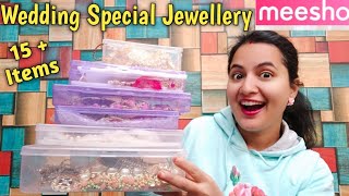 Meesho HUGE PREMIUM JEWELLERY Haul  Meesho Jewellery  Online Bridal Jewellery [upl. by Hallvard]