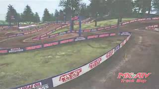 2018 Washougal Motocross animated track map [upl. by Matland779]