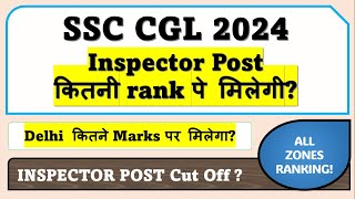 SSC CGL 2024 Inspector Post till Which Rank  Inspector Post Cut off [upl. by Ailsa34]