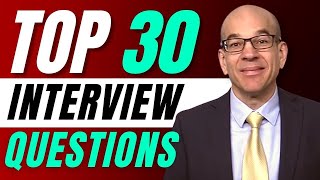 Top 30 Interview Questions  From a recruiters hiring playbook [upl. by Animsay]