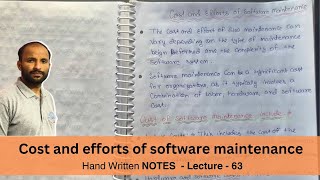 Cost and efforts of software maintenance in Software Engineering  Technical amp Non Technical Factor [upl. by Neyut]