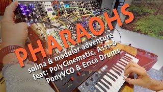 Solina amp Modular фараоны PHARAOHS Eurorack Adventures feat polycinematic ponyvco bloom pamspro [upl. by Ayamahs]