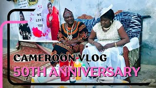 Cameroon Vlog Celebration of our mothers 50th anniversary at Mbalmayo Cameroon [upl. by Doralia]