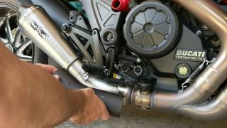 Ducati Diavel  Remus Slipon Exhaust installation Howto [upl. by Moberg16]