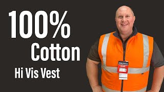 Portwest 100 Cotton MV278 Reversible Hi Vis Safety Vest SafetyQuip Australia [upl. by Ynnavoig]