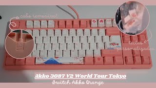 Unboxing Akko 3087 V2 World Tour Tokyo 🌸 [upl. by Enamrej499]