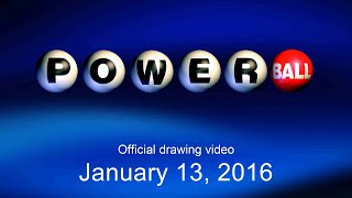 Powerball drawing for January 13 2016 [upl. by Martz]