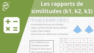 Allô prof  Les rapports de similitude k1 k2 k3 [upl. by Oigaib]