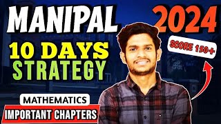 Manipal Exam Most Important Chapter  7 Day by Day strategy  Score 150 Marks  Deleted Chapter 😌 [upl. by Anirahc376]