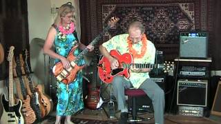 Hawaiian Wedding Song  Guitar and Bass Instrumental  JimampDeb [upl. by Vigor]