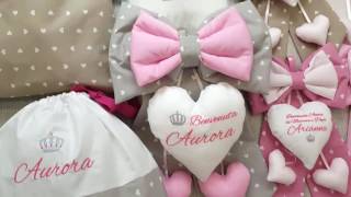 fiocchi nascita personalizzati per bimba e bimbo [upl. by Ellinehc]