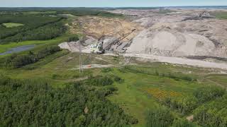 Alberta coal mine 2 abandoned draglines [upl. by Echo]