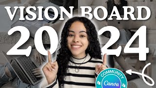 Cómo Crear tu Vision Board de 2024 con Canva  Tutorial de Canva en Español  Estudio Caótico [upl. by Boot]