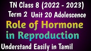 Role of Hormones in Reproduction Class 8 Science Term 2 Unit 20 deepikasciencecorner [upl. by Yenettirb]