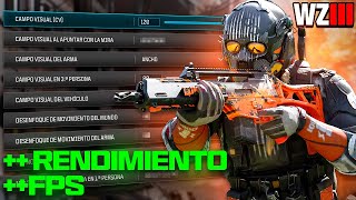 La MEJOR CONFIGURACION para COD WARZONE 3  PC  CONSOLA [upl. by Norab]