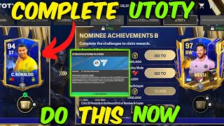 HOW TO COMPLETE TOTY QUESTS UNLOCK MILESTONE GIFT PACKAGE GET MESSI RONALDO IN EA FC FIFA MOBILE 24 [upl. by Athalla589]