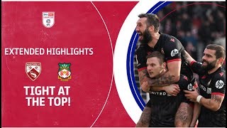 TIGHT AT THE TOP  Morecambe v Wrexham extended highlights [upl. by Humbert]