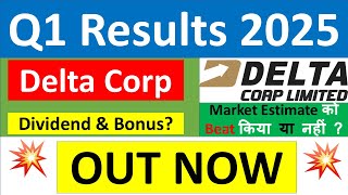 DELTA CORP Q1 results 2025  DELTA CORP results today  DELTA CORP Share News  DELTA CORP Share [upl. by Seroka]