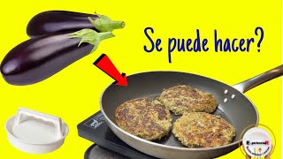 🍆Como hacer HAMBURGUESAS de BERENJENAS  RICAS Y FACILES [upl. by Haile]