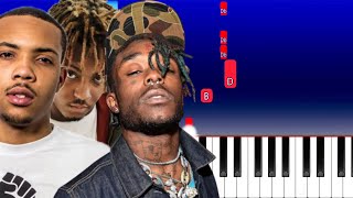 G Herbo  PTSD ft Juice WRLD amp Chance The Rapper amp Lil Uzi Vert Piano Tutorial [upl. by Mordy]