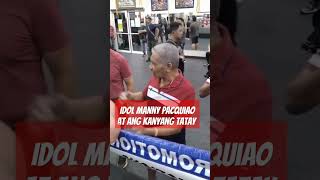 Idol Manny Pacquiao at Ang kanyang tatay nag uusapviralvideo [upl. by Casimir]