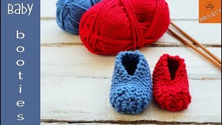 Baby Booties for absolute beginners  So Woolly [upl. by Nadda]