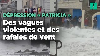 Tempête Patricia  les images des violentes intempéries qui ont frappé lOuest et le Nord [upl. by Anasus]