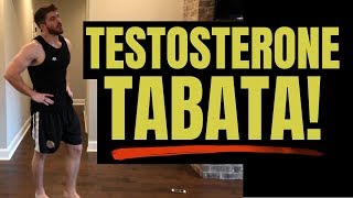 Intense 4Minute Testosterone Tabata Workout AT HOME [upl. by Berlin]