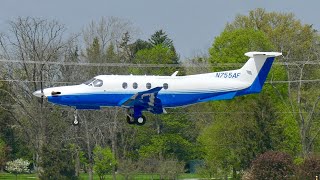 Pilatus PC12 Landing [upl. by Nahej]