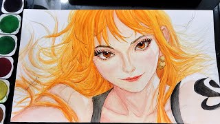 Drawing Nami from One Piece  Anime Art  One Piece [upl. by Argus]