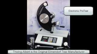 ThwingAlbert ProTear Elmendorf Tear Tester [upl. by Amalle]