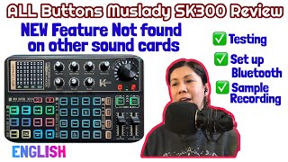 Muslady SK300 Review Testing ALL the Buttons and Recording Set Up amp sample [upl. by Ramyar]