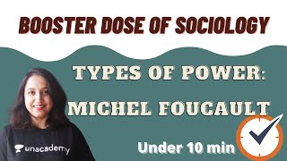 Types of Power  Disciplinary Sovereign Bio  Michel Foucault  Booster Dose of Sociology [upl. by Moyers533]