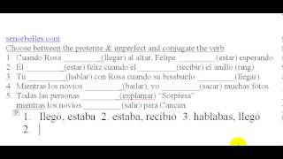 Spanish Quiz Preterite vs Imperfect [upl. by Onra205]