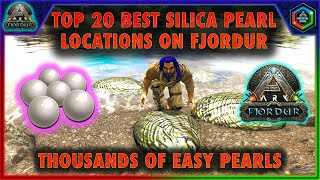 The 20 Best Silica Pearl Locations on Ark Fjordur  Easy Safe Pearl Locations [upl. by Ttelrats]