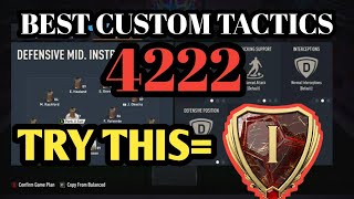 BEST 4222 CUSTOM TACTICS EA FC 24 [upl. by Tepper]