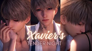 Love and Deepspace Xavier 5★ quotTender Nightquot Memoria FULL Story  Female VO  Subs and Kindled [upl. by Adar]