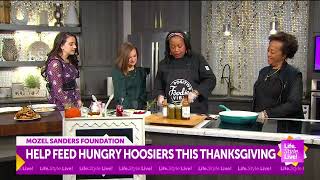 Mozel Sanders Foundation Help feed hungry Hoosiers this Thanksgiving Thanksgiving [upl. by Amelina]