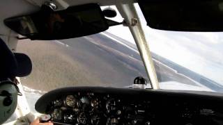 Cherokee Six 300 crosswind landing in Kashechewan  CZKE [upl. by Eniowtna]