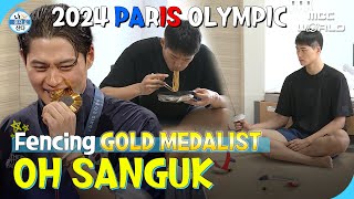 SUB 2024 Paris Olympic goldmedal fencer OH SANGUK assembling his own sword in the dorm OHSANGUK [upl. by Ailimat]