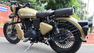 Royal Enfield Bullet 350 Classic Signals  Multispoke Alloys  Stormrider Sand  Walkaround [upl. by Edroi599]