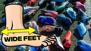 TOP 5 Fußballschuhe für BREITE Füße [upl. by Eihtur569]