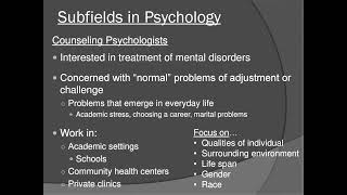 Apsy 111 Psychology semester 1 IMPORTANT QUESTION what are 2 subfields of Psychology [upl. by Cenac677]