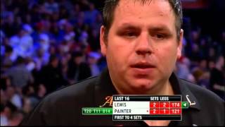 Lewis v Painter  56  Third Round  World Darts Championship 2013 [upl. by Pressey]