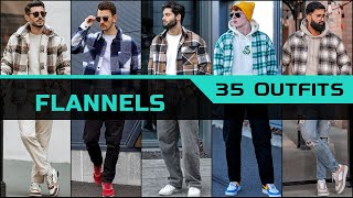 35 Ways to Style Flannels for Winter 2024  Mens Fashion [upl. by Kecaj]