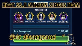 335 Million with ABC Squad Walkthrough  SWGOH HAAT  Sir Georgeous is Gorgeous [upl. by Reuven]