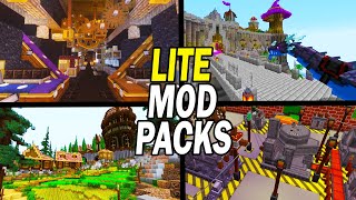 Top 10 Minecraft Modpacks for Low End PCs 2022 [upl. by Ennyletak]